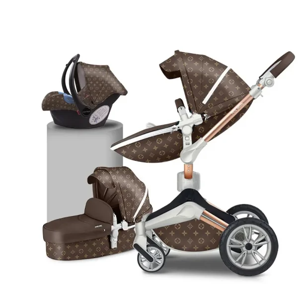 Hot Mom Wholesale Carriage Pushchair Foldable Travel System Pram Baby Stroller