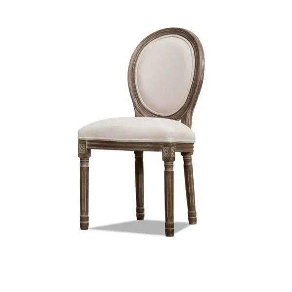 cowhide retro home chairs, hotel coffee restaurant dining chairs