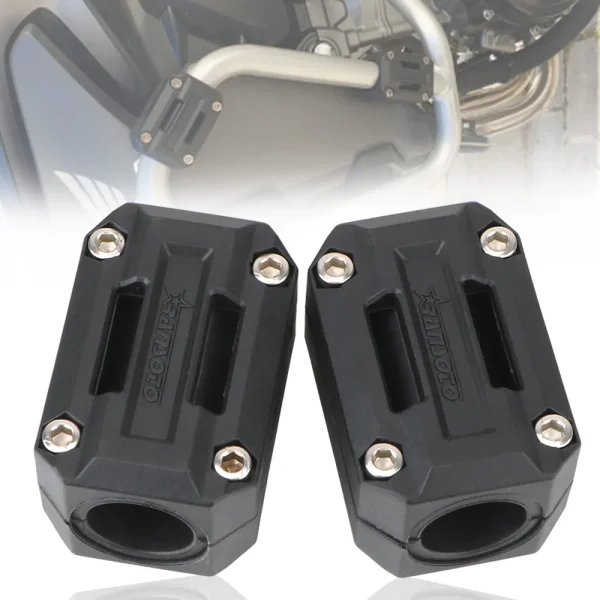 Fit for 22/25/28mm Decorative Block Crash Bar Motorcycle Engine Guard Protector for Honda Engine Bumper Guard Blocks
