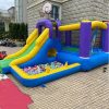 3 in 1 Castle Slide Pool Factory Price of Inflatable Castle Toys Inflatable Bounce House with Hair Dryer
